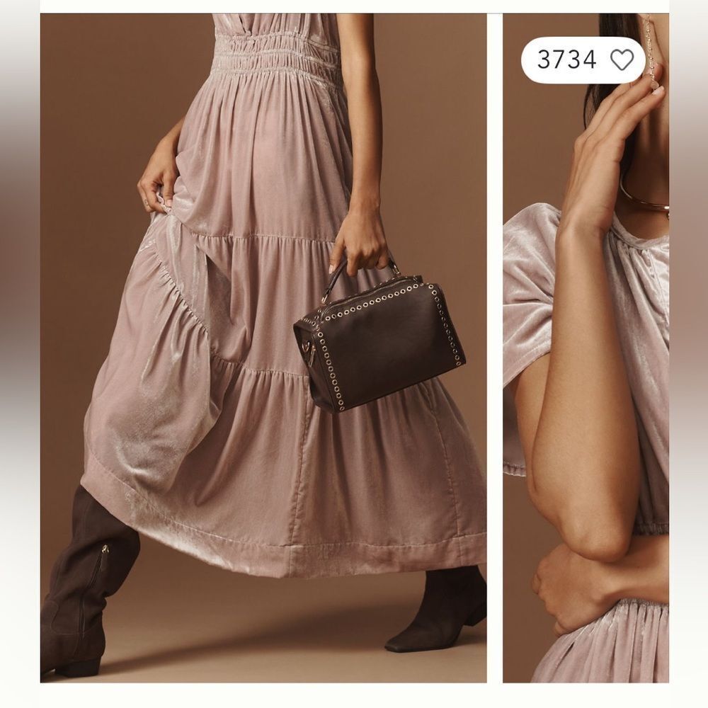 The Somerset Maxi Dress:
Velvet Edition by Anthropologie in Lavender - Picture 3 of 9